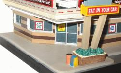 Lefton roadside series USA. Give honor and tribute to Americana. This small statue of the Big Boy Restaurant has very good detail. Lefton Roadside is in excellent condition. This piece was made by G.T. Notions. The Big Boy was hand painted. About the