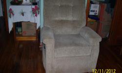 Like new Lift Recliner that belonged to my Dad. He used it 2 months before his death. Need to get $350.00 for chair. Call me @--.