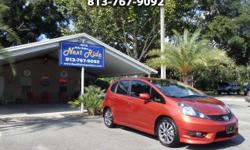 MORE PICS WWW.NEXTRIDEAUTOSALES.COM
LIKE NEW 1 OWNER FLORIDA NO ACCIDENT CLEAN AUTO CHECK 2012 HONDA FIT SPORT HATCHBACK, ORANGE BURST WITH BLACK CLOTH (REAR SEATS WILL FOLD FLAT FOR HAULING BIG ITEMS), AUTO 1.5L VTEC WITH PADDLE SHIFTERS GETS 33 MPG WITH