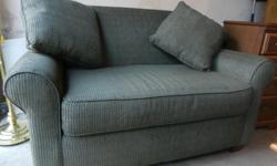 Like new slate green sleeper sofa.&nbsp; Bought April 2012 for $599.&nbsp; Used twice and in excellent condition.