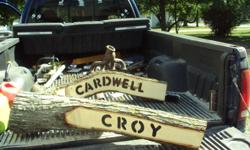 Hand routered wood logs customized to your spacific name/design. Excellent for holiday/birthday/house warming gift!