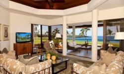 An astounding luxury home in Mauna Lani Resort. The luxury penthouse features 3 bedrooms, 3 bathrooms, and the most unbelievable ocean, sunset, and the 13th and 15th fairway views. This luxury property is one of the just two top floor three bedroom villas