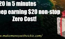 a free system that easily earns you $20 in 5 minutes.
Plus, earn multiple, instant daily payments at zero cost.
&nbsp;
Are you ready for a legitimate
way to earn real money?