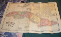 Map, Vintage, good condition, have few other paper items for sale, vintage, if interested, can
send pictures.