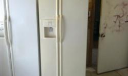 MAYTAG SIDE BY SIDE REFRIGERATOR, WORKS GREAT, CAN DELIVER TO DFW AREA CALL STEVE 972-400-3648