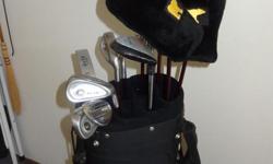 4- SW; putter; four (4) Metal Woods. with bag and head covers.
Used but good starter set.
Call 864-286-8853
&nbsp;
&nbsp;
&nbsp;