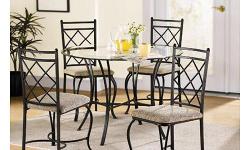 Beautiful metal and glass dining set, with one round glass table and 4 chairs. All in pristine condition, no scuff or damage whatsoever. Too large for my apartment, purchased for over $300, my loss is your gain! For pick up only near Lincoln Center area,