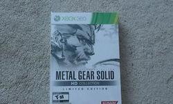 Brand new copy of the Metal Gear Solid Collection for XBOX 360 still sealed for $135 pick up only. Comes with Art book, copy of the game which includes Snake Eater, Sons of Liberty, and Peace Walker all inside a Hardened Slip Case. Also willing to trade
