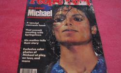 Michael Jackson in People Magazine (Moonwalk issue- Rare!)
(Moonwalk issue- Rare!)
Michael Jackson in people magazine.
Rare copy of People Magazine with special article on The King of pop during the Moon Walk dance phenomenon! Approximately 10 pages of