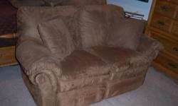 Like new microfiber couch and loveseat. Both are lazy boy recliners!!