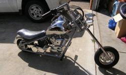 MINI CHOPPER FOR SALE ONLY RIDE IT COUPLE OF TIMES IT HAS BEEN IN STORAGE...NEED TUNE UP AND IS GOOD TO GO.....BOUGHT IT FOR $350.00...MAKE AN OFFER.....408-396-433