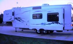 Gorgeous 2002 Model 3295RK Montana Big Sky for sale by original owner. &nbsp;Propane generator, &nbsp;two a/c, fireplace, desk, table & 4 chairs, day/nite shades, corian counters, plumbed for washer and dryer, new flat screen in living room, pull out