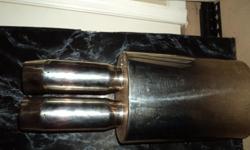 Polished single inlet 2 by 3/8's dual outlet 26 inches long. Never used or installed. Paid $110 sell $20.00 . Great for import ??&nbsp; call --