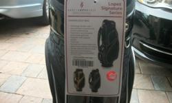 New Black Nancy Lopez Cart Bag, Sells for $175 my Price $90 Delivered with 20 miles of PLANTATION