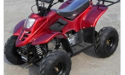 new 110cc atv's different styles sizes and prices.... $540+tax
Warranty
electric stasrt
4 stroke
speed regulator for those just starting out to pro's
remote shuttoff/anti theft device
great for small children and even adults can ride and enjoy
call for