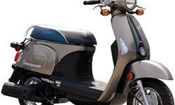 I currently have a New 2014 Kymco Compagno 110 i for sale. This is a very retro little scooter with a low 29" seat height, under seat storage, light weight (198 lbs ) & Led lighting. The engine is 112cc, 4stroke that runs regular unleaded gas so no need