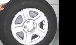 I'm selling my tires AND wheels from my Jeep Wrangler&nbsp;and&nbsp;they will fit other models, see sizing below. They have only 30-50 miles on them from test drives at the dealership. They are currently and have been in covered storage since they day I