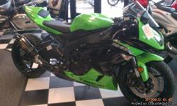 I currently have a new&nbsp;2012 Kawasaki Ninja&nbsp;Zx6-R for sale.
This bike is brand new with zero miles.&nbsp; We have done a mild customize on this bike. The bike is customized with a 2 inch lower kit, a 6 inch swing arm stretch, the chain has been