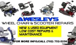 WE BUY SALE AND REPAIR
NEW AND USED MOBILITY EQUIPMENT