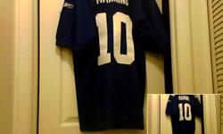 Eli Manning #10 blue&white New York Giants NFL Jersey 2x-offical NFL Jersey.Great Christmas gift for that die hard Giants fan! Call Nina ()-.