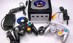 Nintendo Game Cube. Comes with a silver and black console and 2 controllers (one silver and one black). Works great. Also has all the cords to hook it up and play as soon as you get home. I will include a game. Need for Speed Underground.
Custom Silver