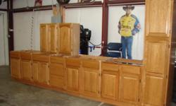 oak kitchen cabinets new used for display only
