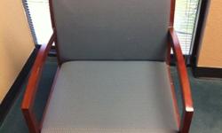 Beautiful chairs, excellent condition. Like new! 6 blue chairs with mahogany trim.
$25/chair.