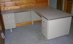 Two office desk with an attachable L
Call Steve --