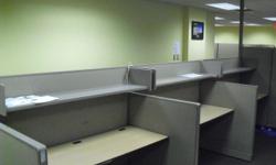 WE ARE OVER STOCKED AND NEED TO MOVE PRODUCT FAST !
CALL CENTER CUBICLES ,SALES AND SERVICE ,SR MANAGERS IN MANY SIZES.
WE CAN ALSO SPACE PLAN, DELIVER AND INSTALL!
PLUS GOOD CLEAN AS IS CUBICLES DESKS, FILES, CHAIRS READY TO INSTALL AT LOWER PRICES .MORE