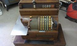 national electric cash register approx. 50 years old, needs some work in good condition