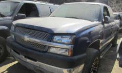 &nbsp;
Check out our parts search.
&nbsp;
Parting Out: '03 Chevrolet Silverado 1500
We are dismantling this '03 Chevrolet Silverado 1500
4.8 engine 2 wheel drive automatic transmission
Inventory REF #743
Check us out on Face Book as well. (Don't Forget to