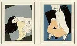 Playboy Portfolio I, set of four (4) limited edition (1250) ?estate signed? 16 x 20 serigraphs, by Playboy magazine illustrator Patrick Nagel.
These stunning prints were published in 1988 by Mirage Editions through 11th Street Gallery of Santa Monica,