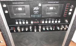 I have a PEAVEY duel cassette sysyem, 2 mic hook-up,&nbsp;has voice control, and many other features,&nbsp; &nbsp;play and record your music, was a $1000 systems,&nbsp; the model is a PROTEGE, i have 90+ cass, mainly christian and country, selling due to