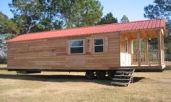 THIS IS NOT A KIT!!
Cabin is built by Pinnacle Park Homes and is delivered to you fully asssembled and ready for use in as little as a day!!
Pinnacle Park Homes builds RV classified and titled cabins that are great for use as a vacation getaway, second