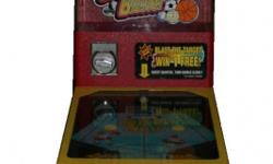 Sports Blaster Pinball Machine
31" X 16" X 24"
Good Condition
Missing change collection drawer
Accepts Quarters
Easily breaks down to 2 pieces for cleaning and transporting
Great for Kids
