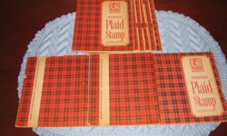 For sale are nine A&P MacDonald Plaid Stamp Saver Books in good condition.
*Brand: Plaid Stamps
*Type of Advertising: Redemption Stamps
*Date of Creation: 1968
*Size: 6Â¼ x 5Â¼ Inches
There is yellowing and wear along the right edges. Two books have small
