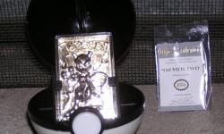 Pokemon 23kt Gold Plated Trading Card
#150 Mewtwo
Pre-Owned but has never been open as far as the card or the info card.
This Pokeman Special Edition 23kt Gold Plated Trading Card has been produced to the highest standards for Nintendo of America.
23kt