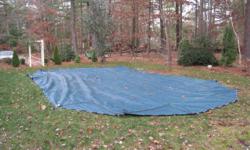 Meyco Safety Pool Cover, used one season on above ground pool with full deck around pool Cover size 19 x 34.5
Paid $1100 for it.&nbsp; Also have sand filter and automatic pool cleaner
&nbsp;