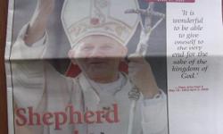Pope John Paul II (beatified Blessed John Paul II on May 1, 2011) Our Sunday Visitor: Catholic Clarity in a Complex World newspaper special two part section edition (April 17, 2005) celebrating the life, and transition protocol, upon the passing of a man