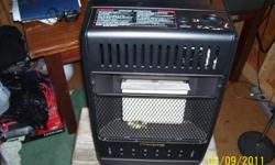 portable gas heater like new condition for garage and outdoor use. uses 1pound gas bottles. very neat item. local pick up.