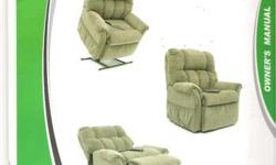 Purchased 1/26/2011, Blue 3 position lift recliner for person 5' to 5'6 wt. limit 375#