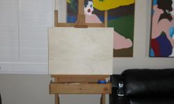 For Sale are the following professional grade, artist studio items:
Full sized, hand-cranked, adjustable easel: $500
Full-sized unique artist's Windmill&nbsp; easel: $750
Beautiful,&nbsp;adjustable, artist drafting table, chair and lamp: $750
All items