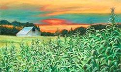 Portland, Oregon Fine Artist, Arthur T. Fix is now offering an open edition museum quality giclee print of one of his most popular oil pastel works,
&#8220; Neola Corn.&#8221;
Now you can order a ready-to-hang, museum quality, framed giclee print, of this