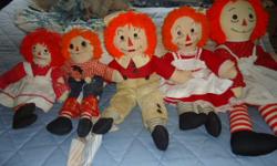 Raggety-ann dolls with heart on chest [4] to choose from.