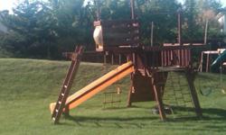 SERIOUS INQUIRES ONLY
King Kong large Rainbow brand playset. Two swings, rope wall, climbing wall, slide, saucer swing, tire swing. Being sold AS IS. Fair to Good condition.
Buyer is to dissemble and remove from property.
Original price $6,500
LIFETIME