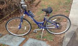 Blue ladies, Raleigh bike for sale. 21 speed.&nbsp; like new.
704-985-2624 cash and carry only.