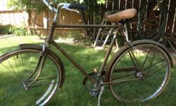 I have a 1972 Raliegh sport mens bicycle in barnfresh good condition. The tires are rotted off and will need replaced but the rest of the bike is all there.It is in good working order.