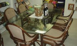 Ten Piece Dining Set w/ 6 Chairs & 3 Display Shelves