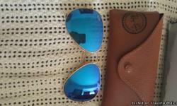 I have a like new Ray Ban Aviator Men Sunglasses.
I barely used them. I bought them at THE RAY BAN WEBSITE.
Price is firm. $120 because I paid $200 for them.
Comes with sunglasses, case, manual, factory box.
&nbsp;