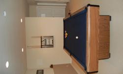 8' Pool Table
3/4" Stale table, New Felt.
Accessory Wall mounted Rack, with all shown.
Felt can be re-fitted, no need to buy a new piece.
You move.&nbsp;